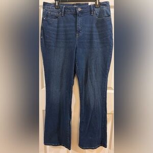 Style & Co. Women's High Rise Bootcut Jeans in Deep Blue